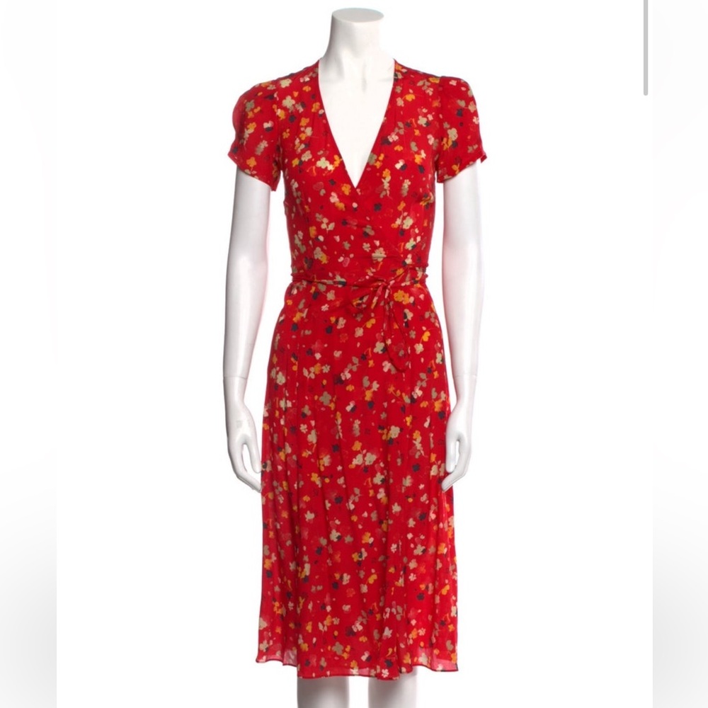 Réalisation Par Silk Wrap Dress